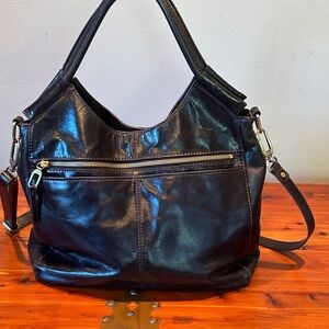 Hobo brand black leather